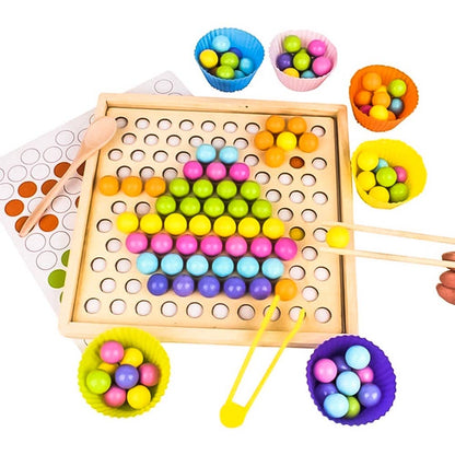 NumiPlay™ Montessori Clip Bead Math and Memory Learning Set