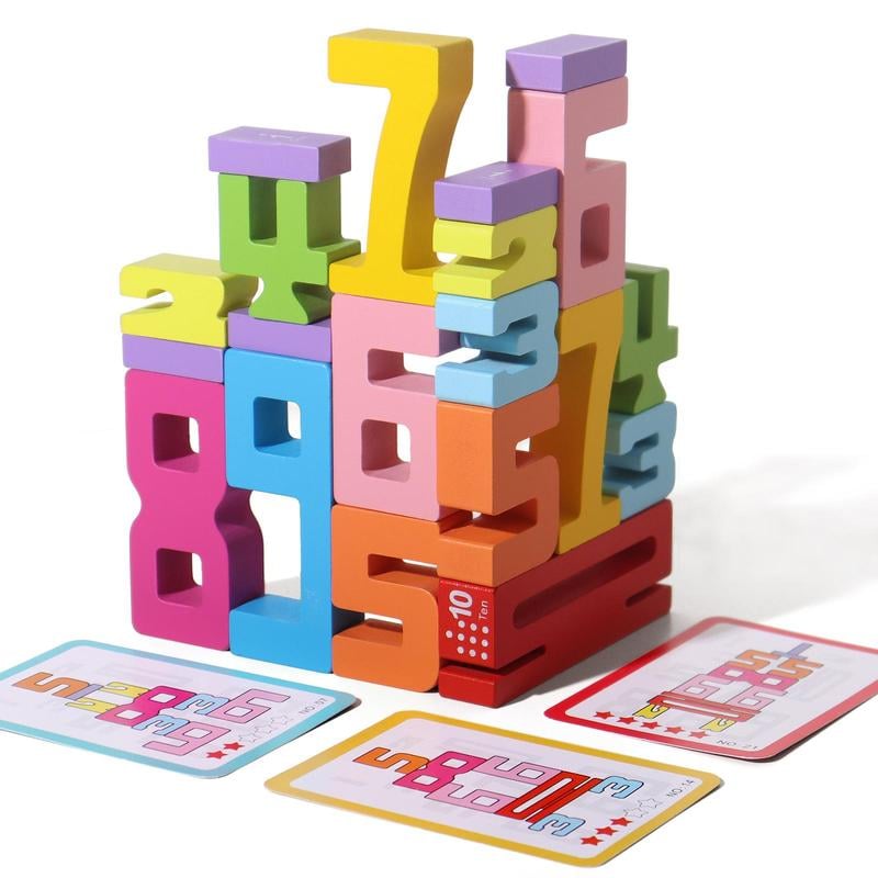 NumberStackers™ Montessori Inspired Stacking Number Puzzle for Early Math Skills