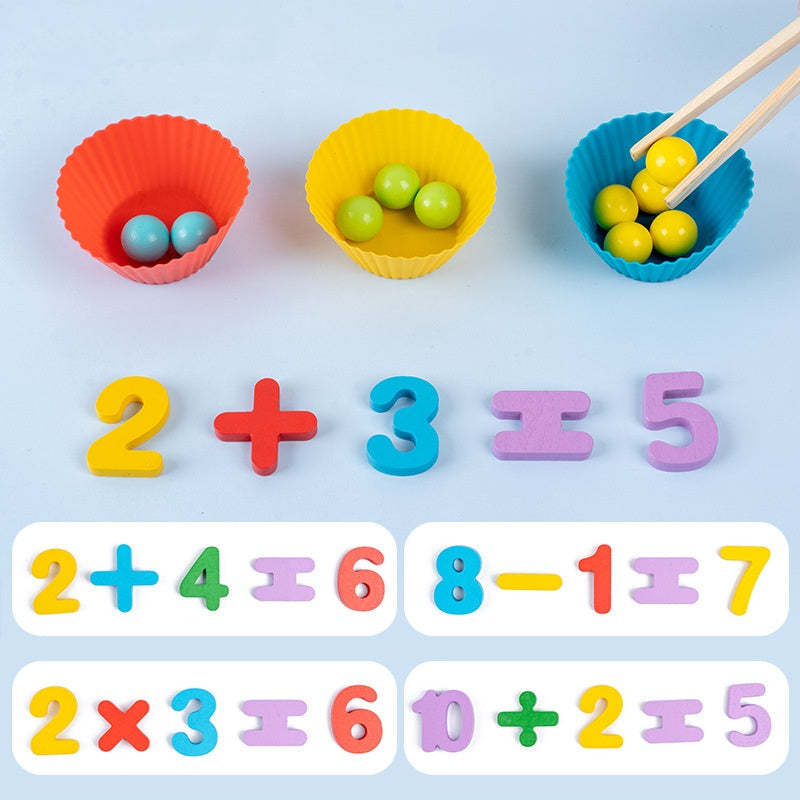 NumiPlay™ Montessori Clip Bead Math and Memory Learning Set