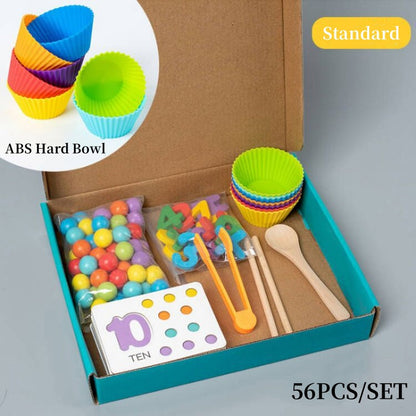 NumiPlay™ Montessori Clip Bead Math and Memory Learning Set