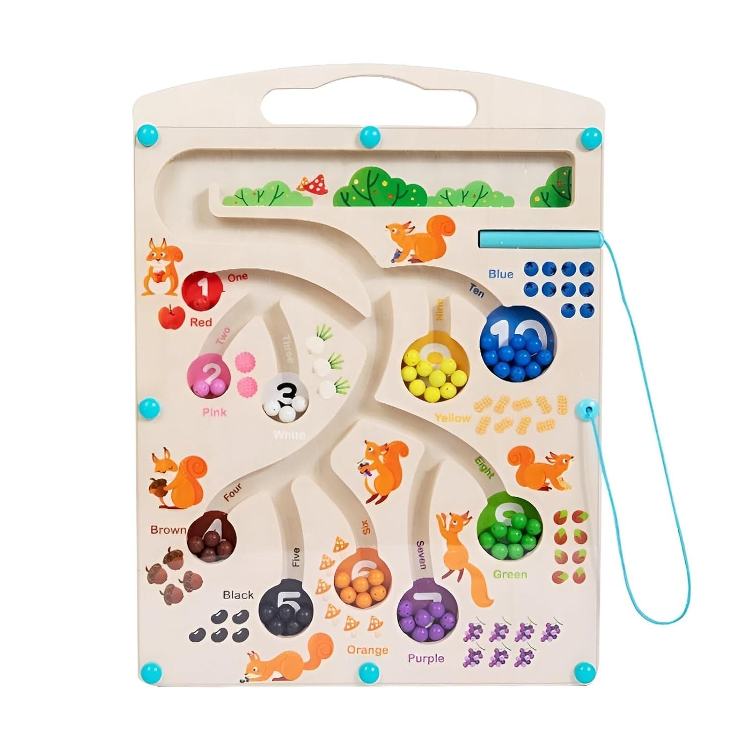 SquirrelQuest™ Magnetic Counting Maze for Early Math Skills