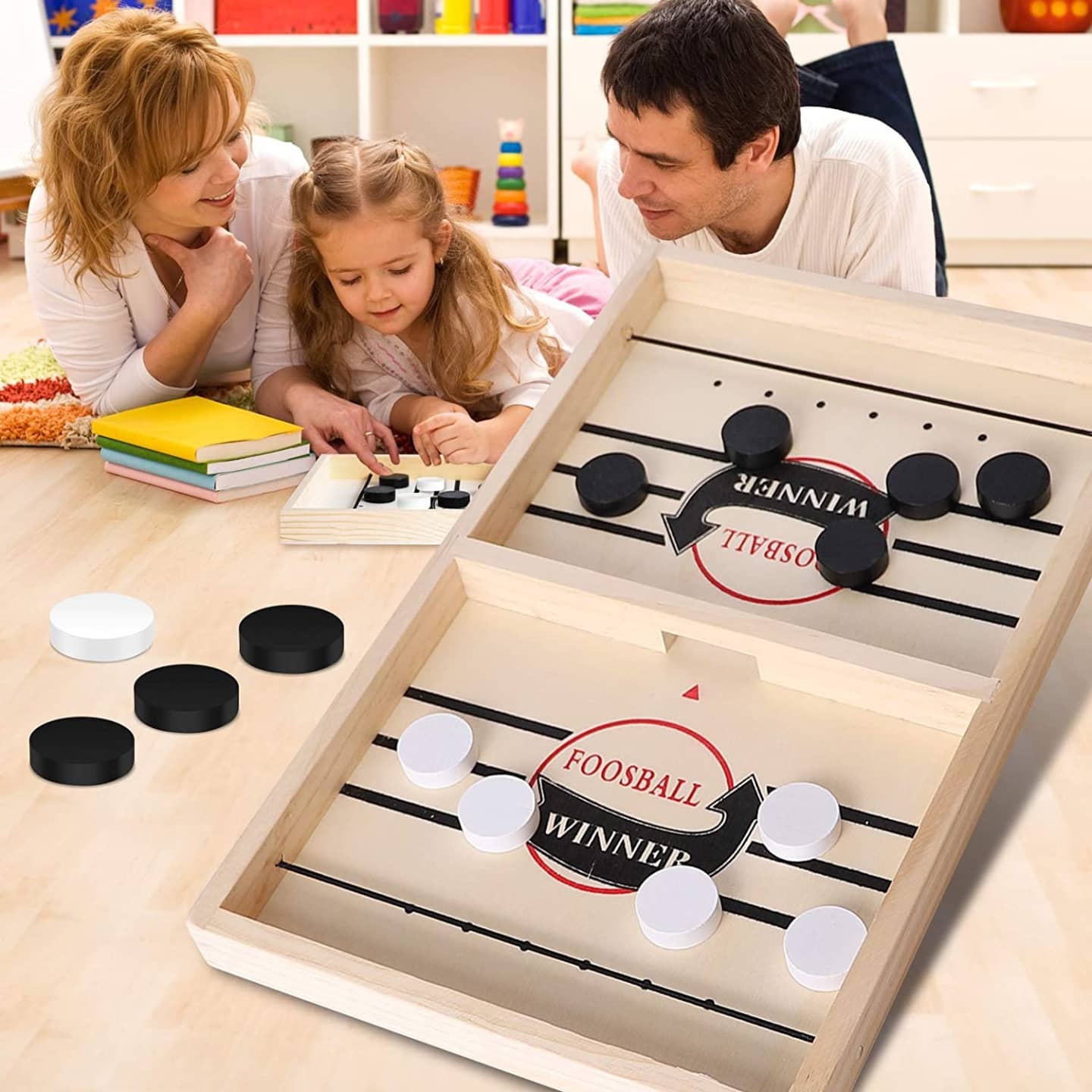 SwiftShot™ Wooden String Hockey Game for Fast Action Play