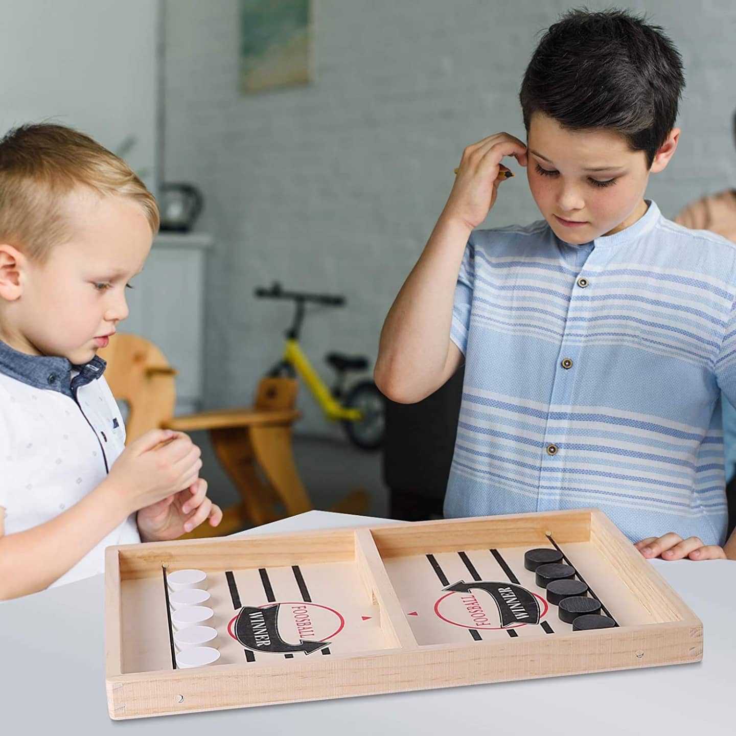 SwiftShot™ Wooden String Hockey Game for Fast Action Play