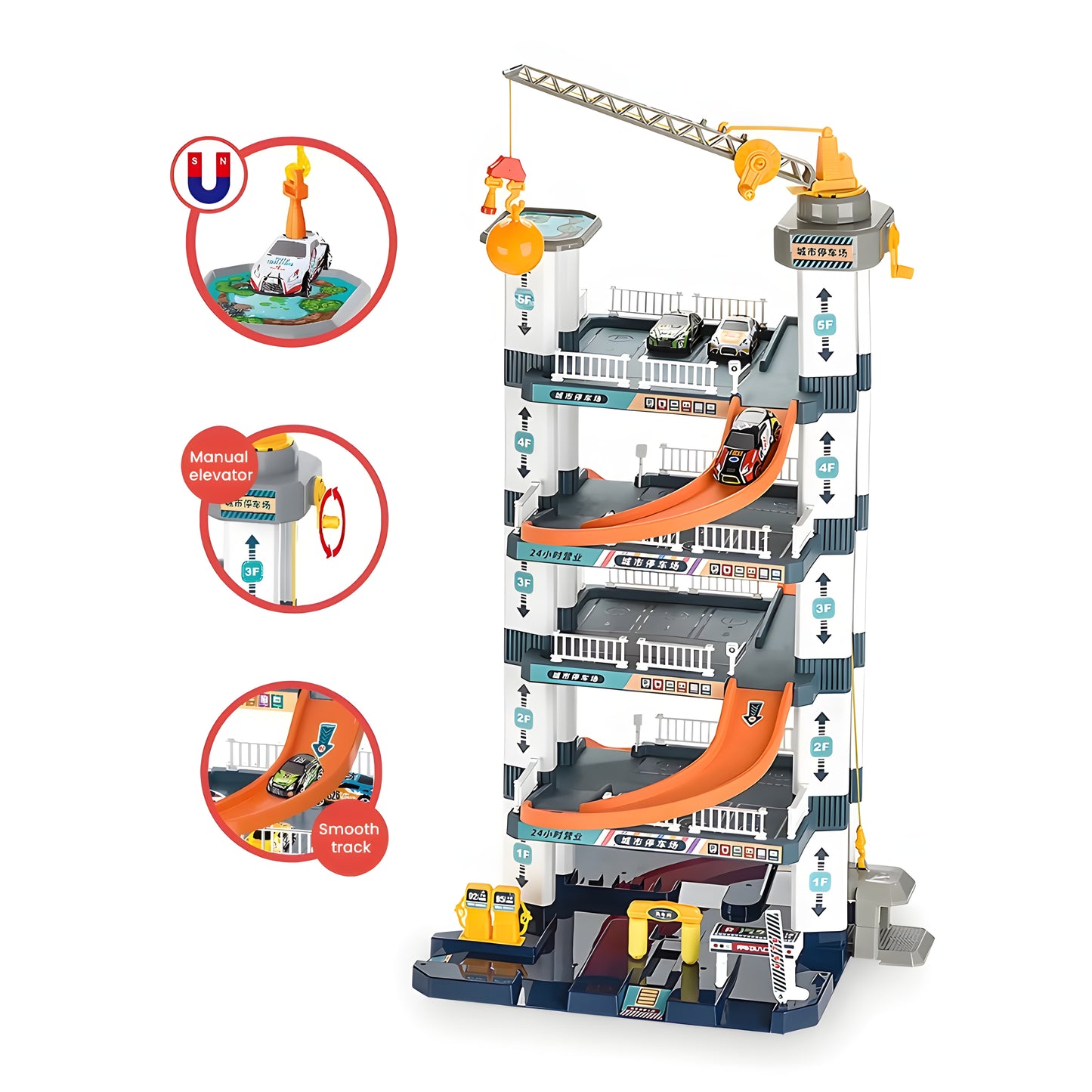 ParkLift™ Multi Level Car Garage Playset with Dual Lifts