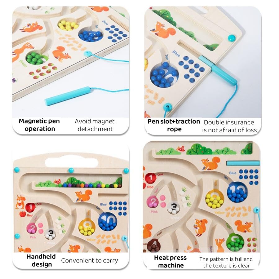 SquirrelQuest™ Magnetic Counting Maze for Early Math Skills