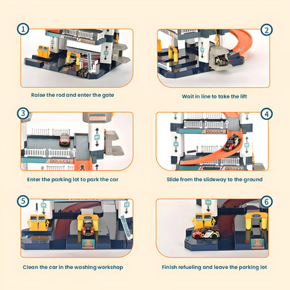 ParkLift™ Multi Level Car Garage Playset with Dual Lifts