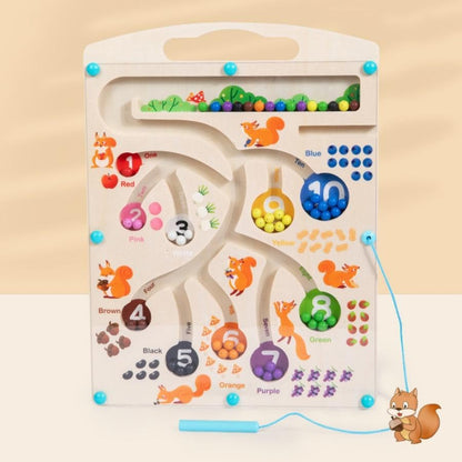 SquirrelQuest™ Magnetic Counting Maze for Early Math Skills