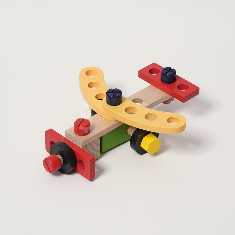 BuildNest™ Wooden Tool Kit for Creative Construction Play