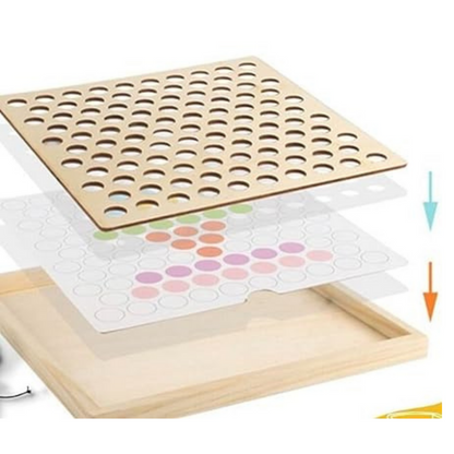 NumiPlay™ Montessori Clip Bead Math and Memory Learning Set