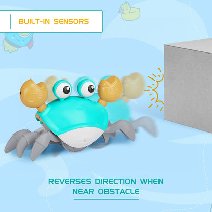 CrawlBuddy™ Interactive Crawling Crab Toy for Active Play