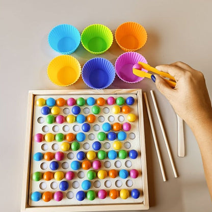 NumiPlay™ Montessori Clip Bead Math and Memory Learning Set