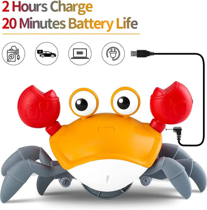 CrawlBuddy™ Interactive Crawling Crab Toy for Active Play